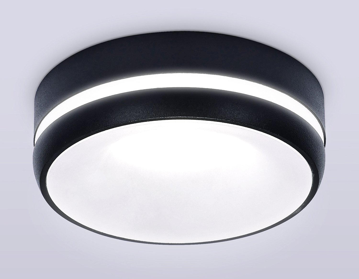 Встраиваемый светильник с акрилом GU5.3 TN3335 SBK/FR черный песок/белый матовый GU5.3 D96*46