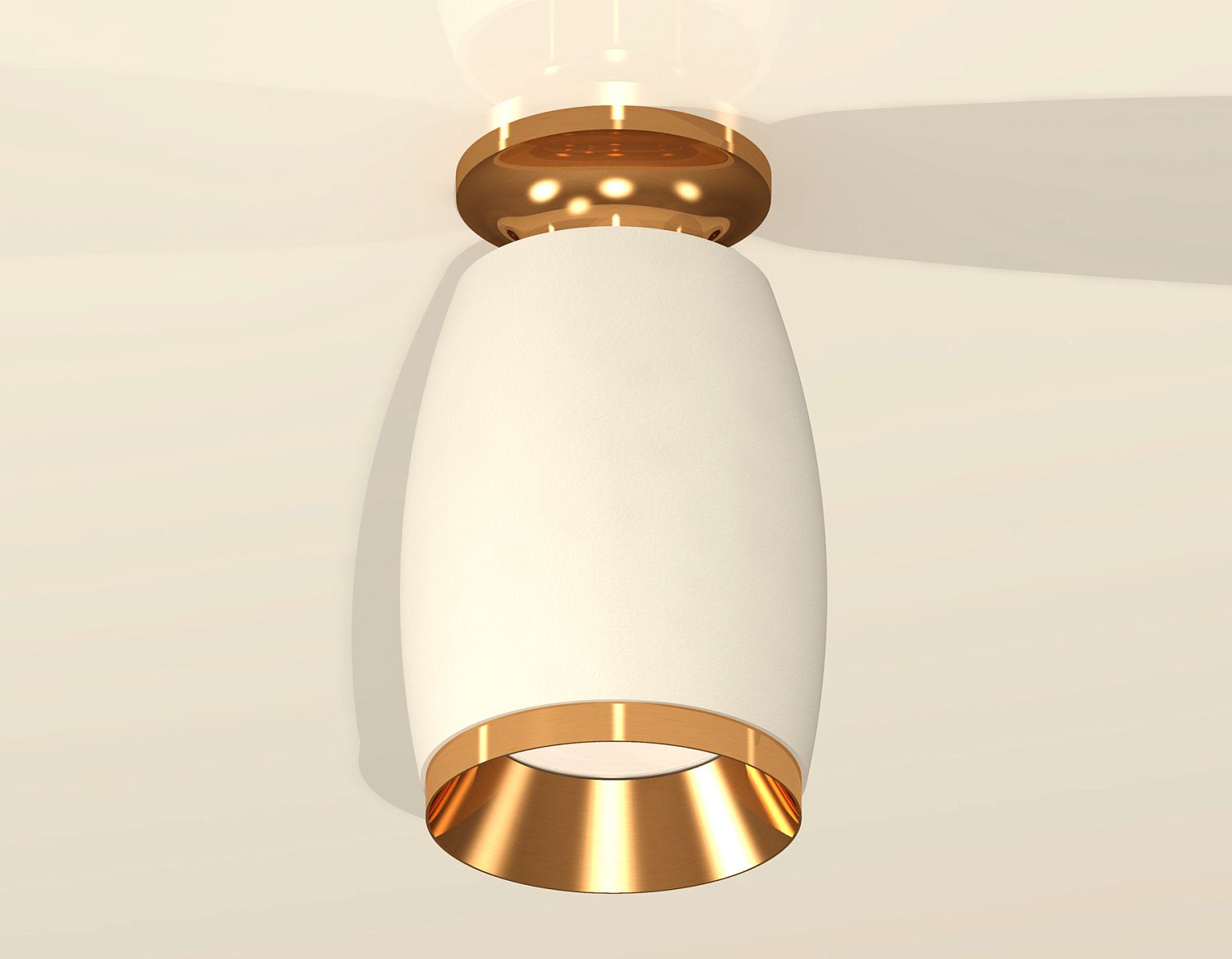 Комплект накладного светильника XS1122044 SWH/PYG белый песок/золото желтое полированное MR16 GU5.3 (N6905, C1122, N7034)