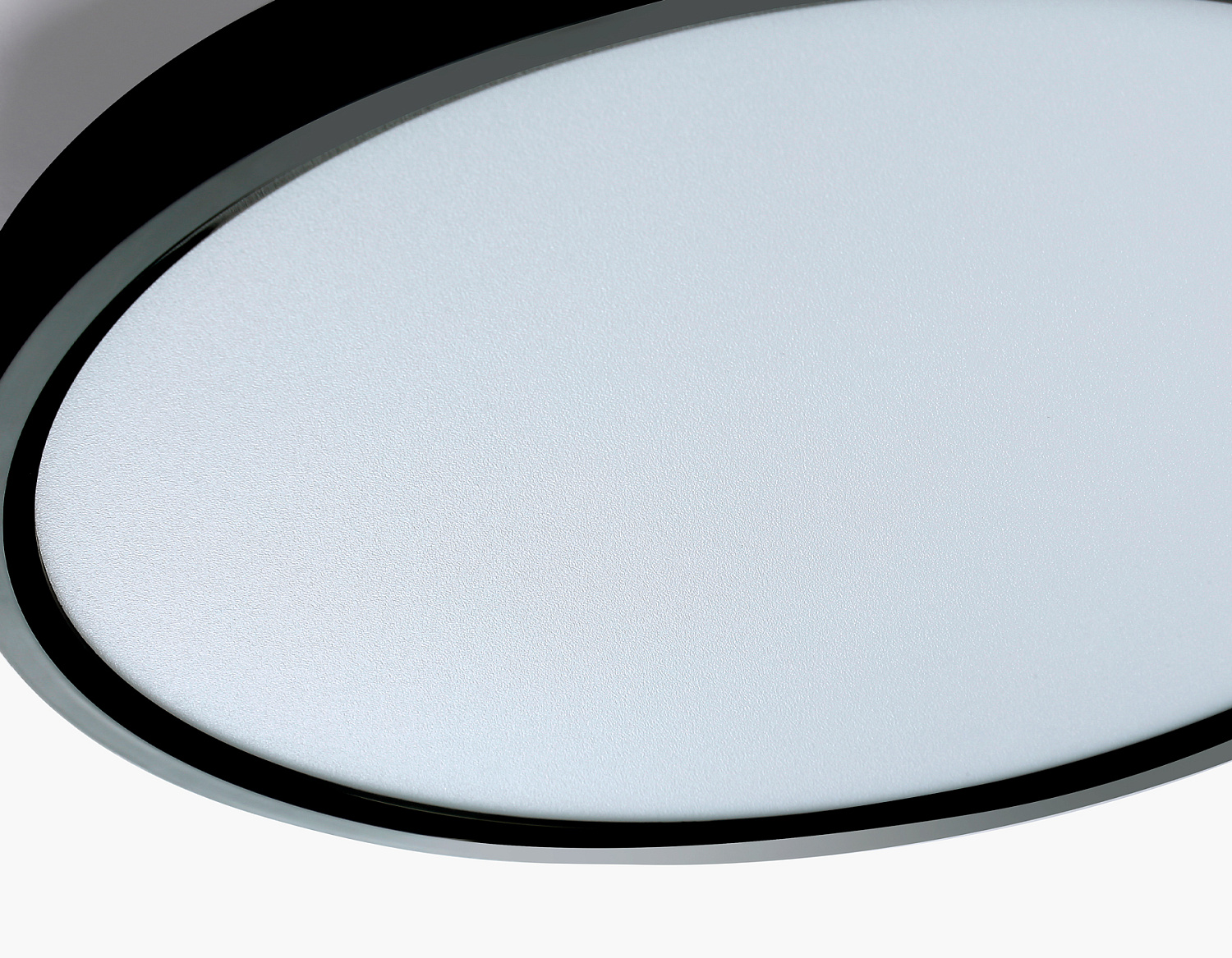 Потолочный светодиодный светильник с подсветкой FZ3050 BK черный IP44 24W+10W 6400+6400К D290*40 (Без ПДУ)