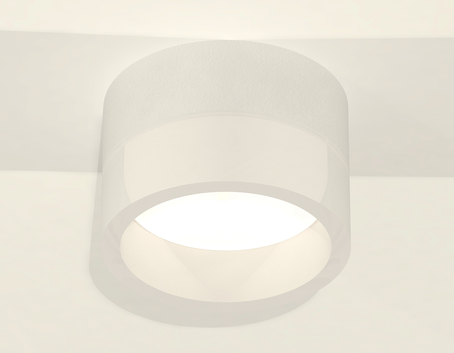 Комплект накладного светильника с акрилом XS8101015 SWH/FR белый песок/белый матовый GX53 (C8101, N8401)