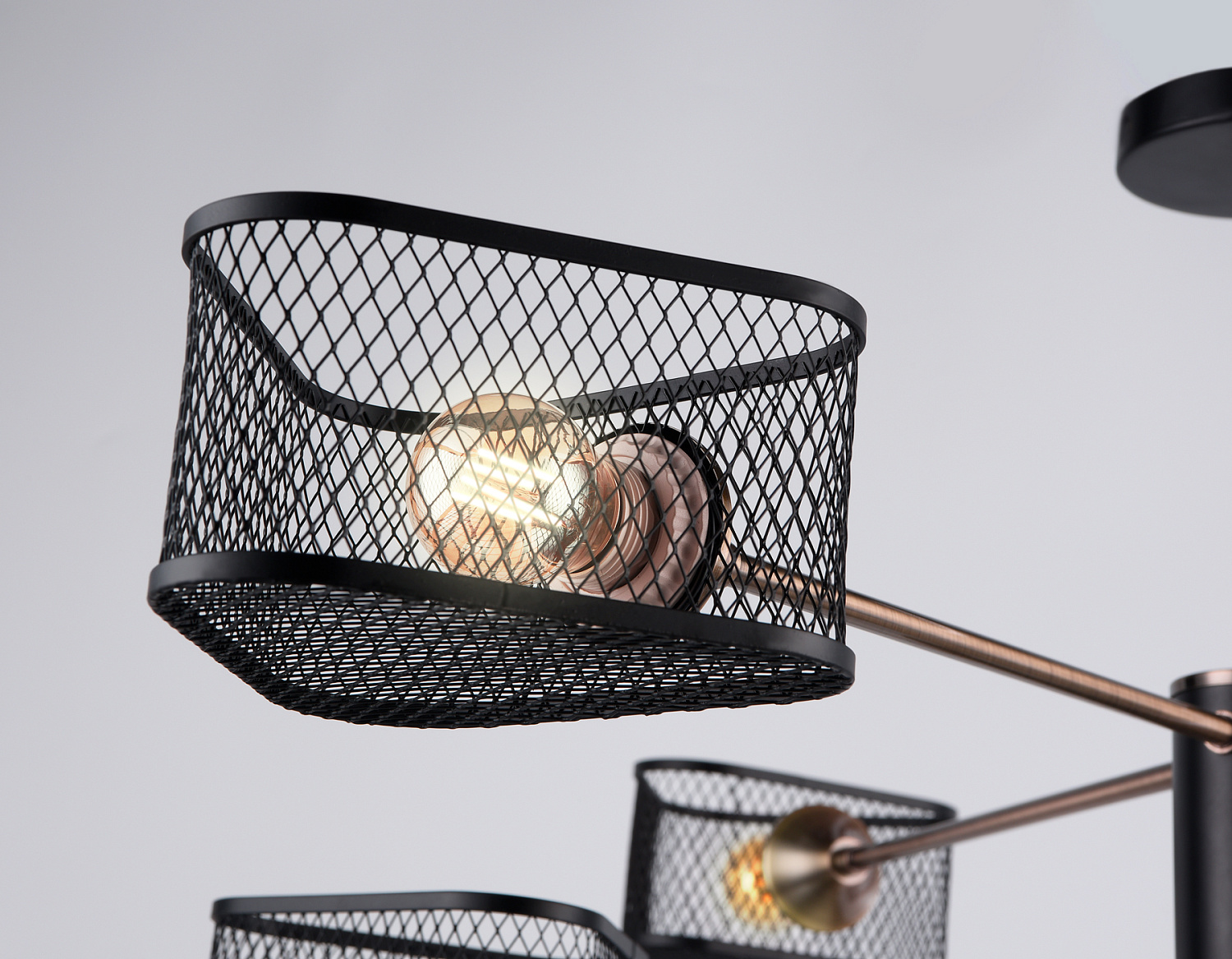 Подвесная люстра TR80172/6 SB/BK бронза/черный E27/6 max 40W D950*375