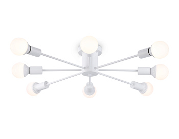 Потолочный светильник в стиле лофт TR80408/8 WH белый E27/8 max 60W D950*150