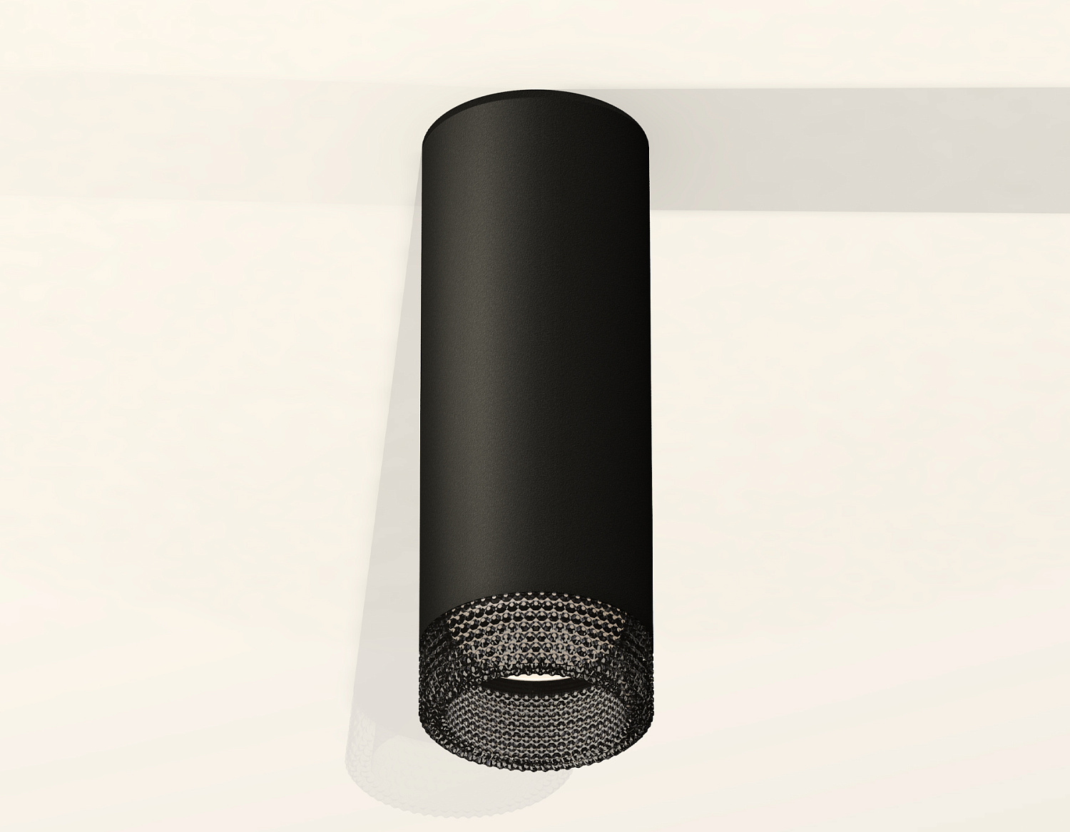 Комплект накладного светильника с композитным хрусталем XS6343021 SBK/BK черный песок/тонированный MR16 GU5.3 (C6343, N6151)