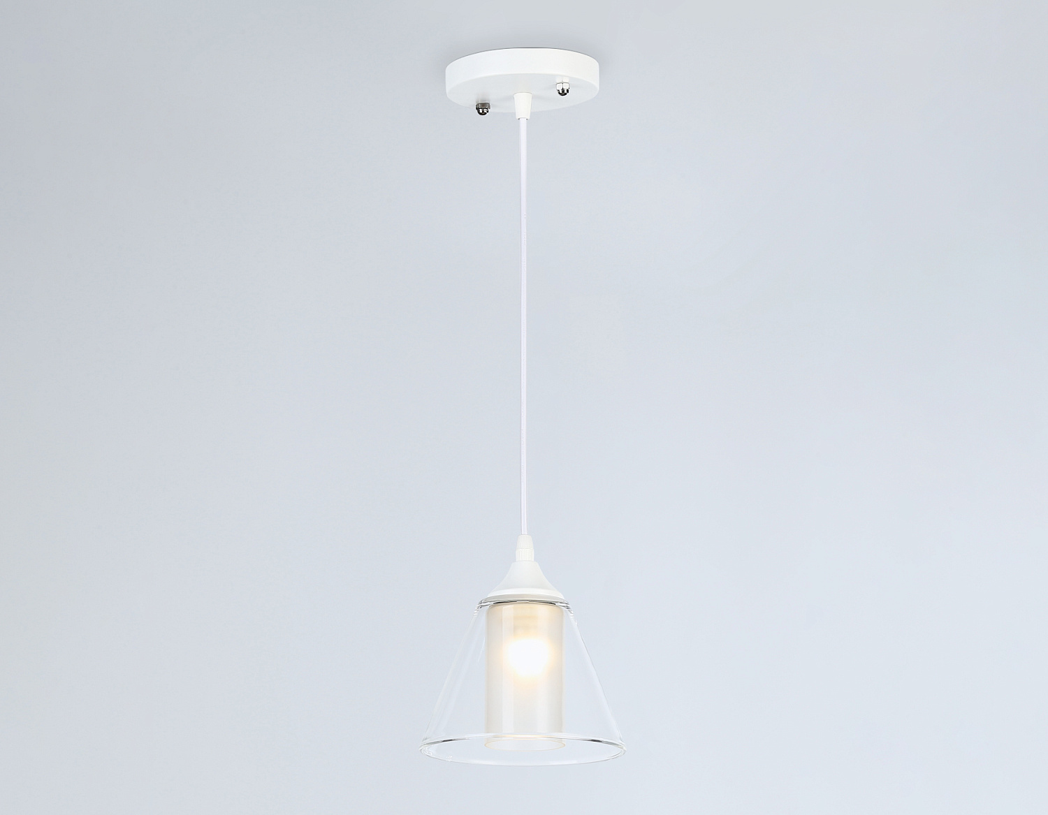 Подвесной светильник TR3551 WH/CL/FR белый/прозрачный/белый матовый E27 max 40W D155*800