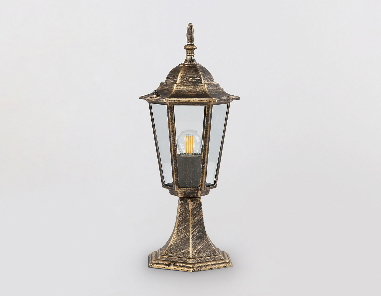 Уличный ландшафтный светильник ST2025 GD/BK/CL золото/черный/прозрачный IP54 E27 max 40W D150*400