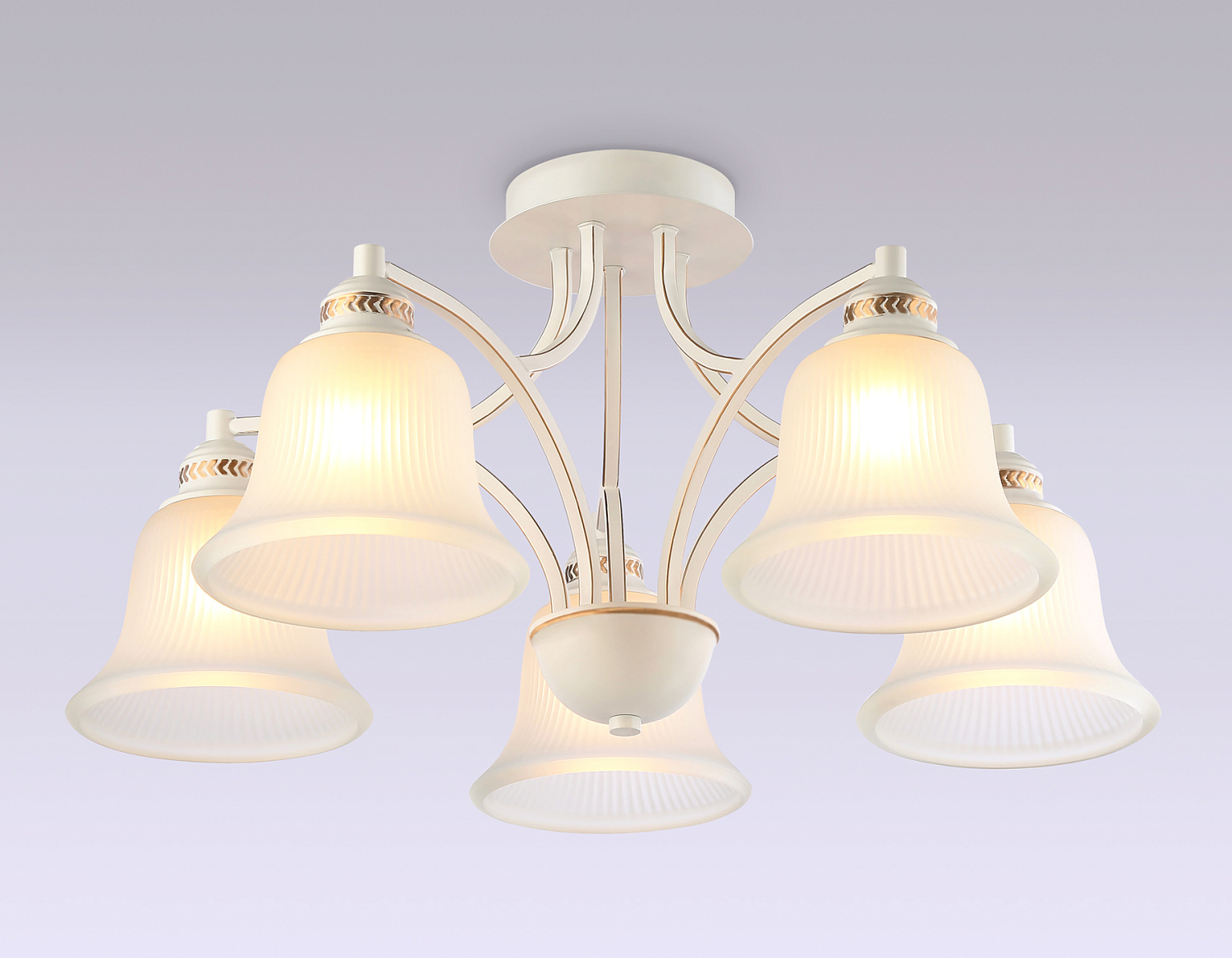 Потолочная люстра TR3050/5 WH/GD/FR белый/золото/белый матовый E27/5 max 40W D630*320