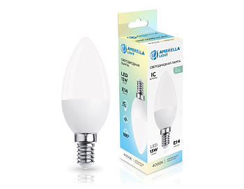 Лампа светодиодная Свеча C37 13W 4000K 371314 LED C37 13W IC E14 4000K 175-265V