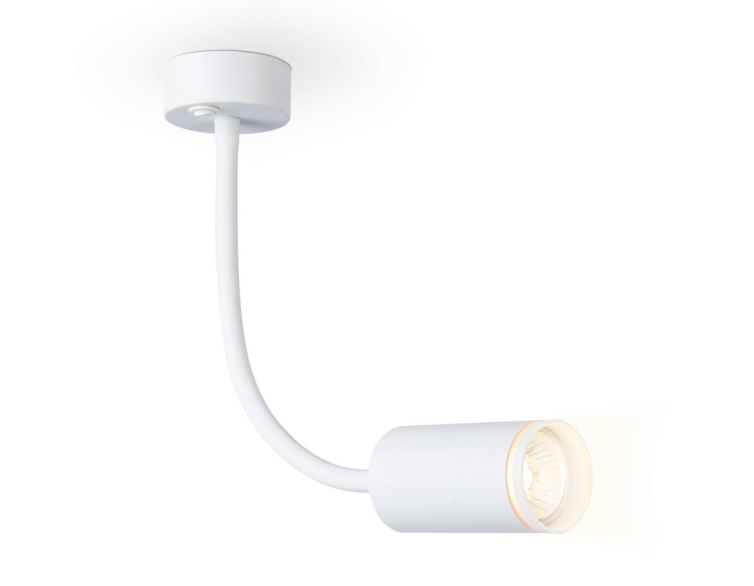 Светильник настенно-потолочный гнущийся с выключателем FW2469 WH белый GU10 max 12W D55*L100*H300