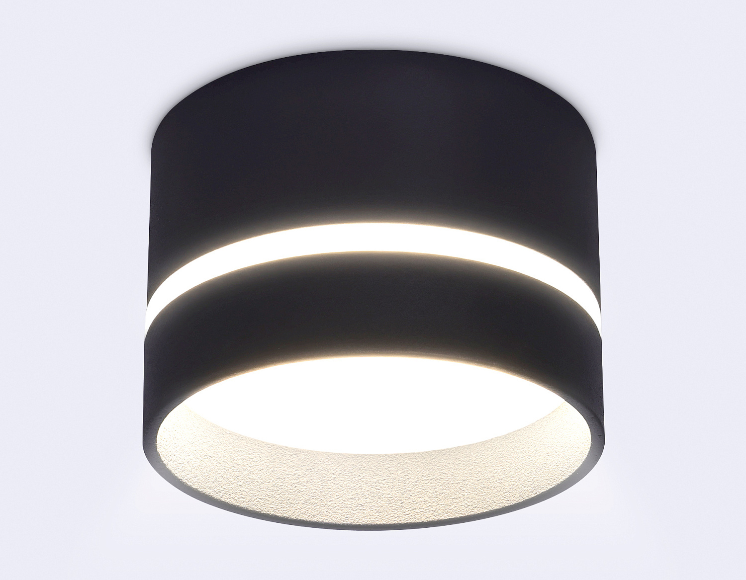 Накладной точечный светильник GX53 с акрилом TN622 SBK черный песок GX53 D85*55