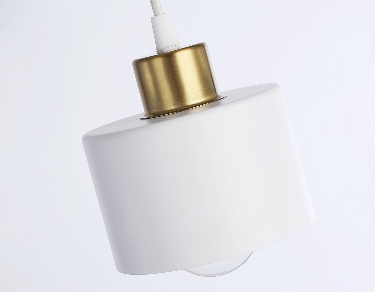 Подвесной светильник в стиле лофт TR8112 WH/BS белый/латунь E27 max 40W D120*940