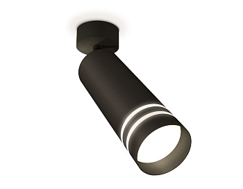 Комплект поворотного светильника с акрилом XM6343013 SBK/FR черный песок/белый матовый MR16 GU5.3 (A2210, C6343, N6236)