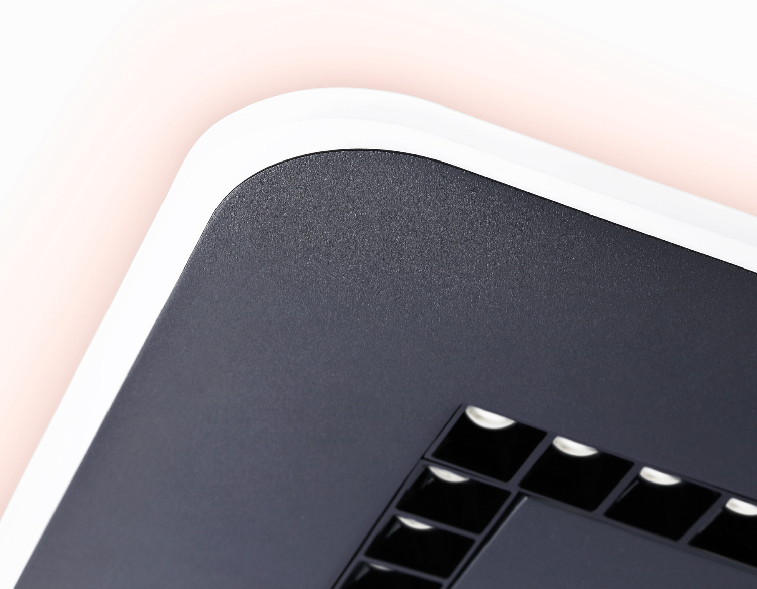 Потолочный светодиодный светильник с пультом FL51419 BK черный 3000K/4200K/6400K 68W 488*488*40 (ПДУ ИК)