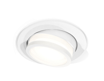 Комплект встраиваемого поворотного светильника XC7651081 SWH/FR белый песок/белый матовый MR16 GU5.3 (C7651, N7120)