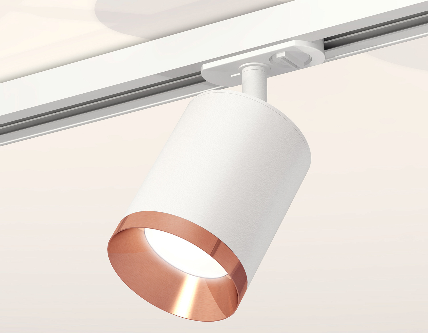 Комплект трекового светильника XT7421005 SWH/PPG белый песок/золото розовое полированное MR16 GU5.3 (A2536, C7421, N7035)