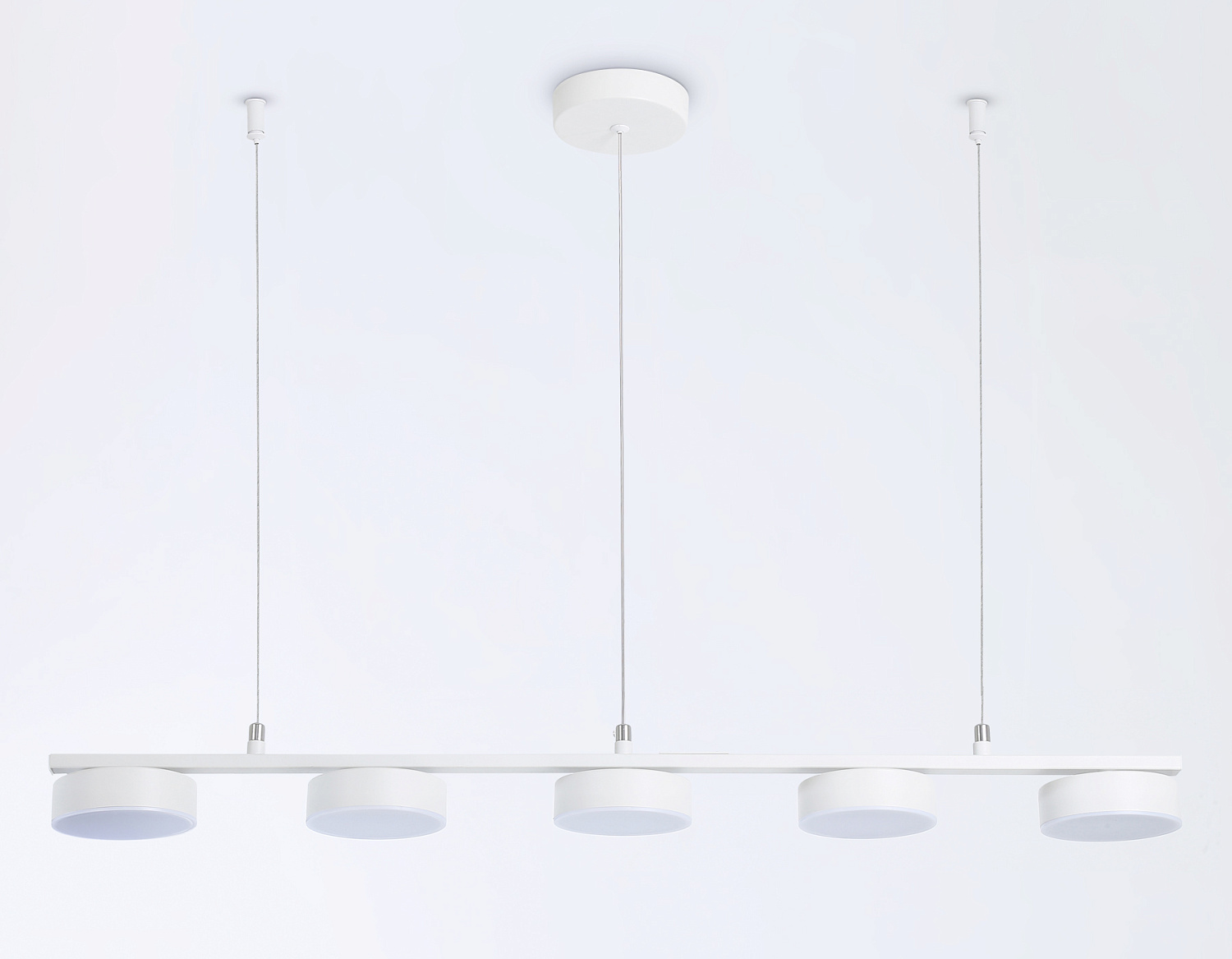 Подвесной светодиодный светильник FL51733/5 WH белый 3000K/4200K/6400K 25W 800*100*1000 (Без ПДУ)