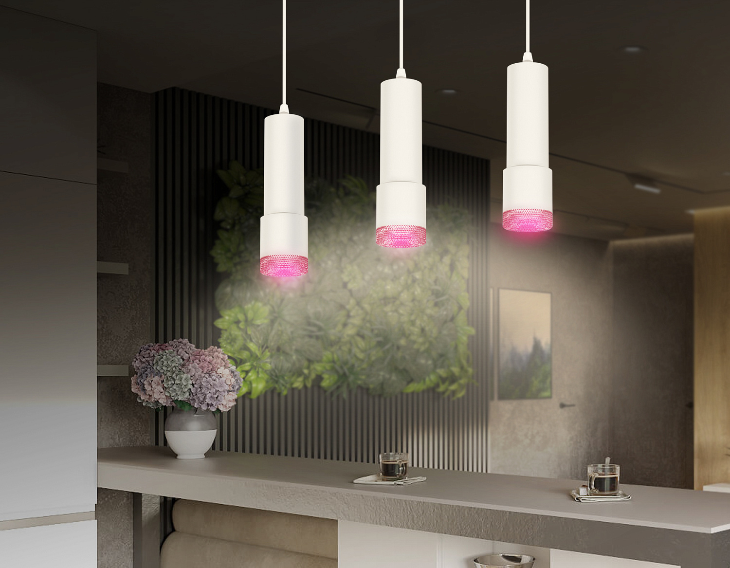 Комплект подвесного светильника XP7401003 SWH/PI белый песок/розовый MR16 GU5.3 (A2301, C6342, A2030, C7401, N7193)