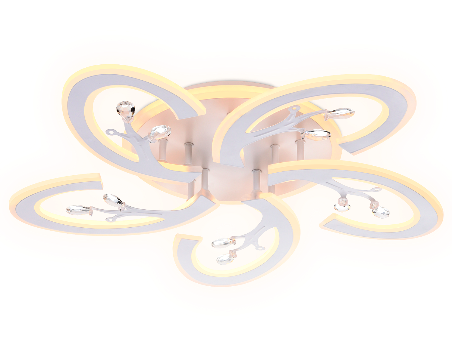 Потолочный светодиодный светильник с пультом FA512/5 WH белый 120W 610*580*80 (ПДУ РАДИО 2.4G)