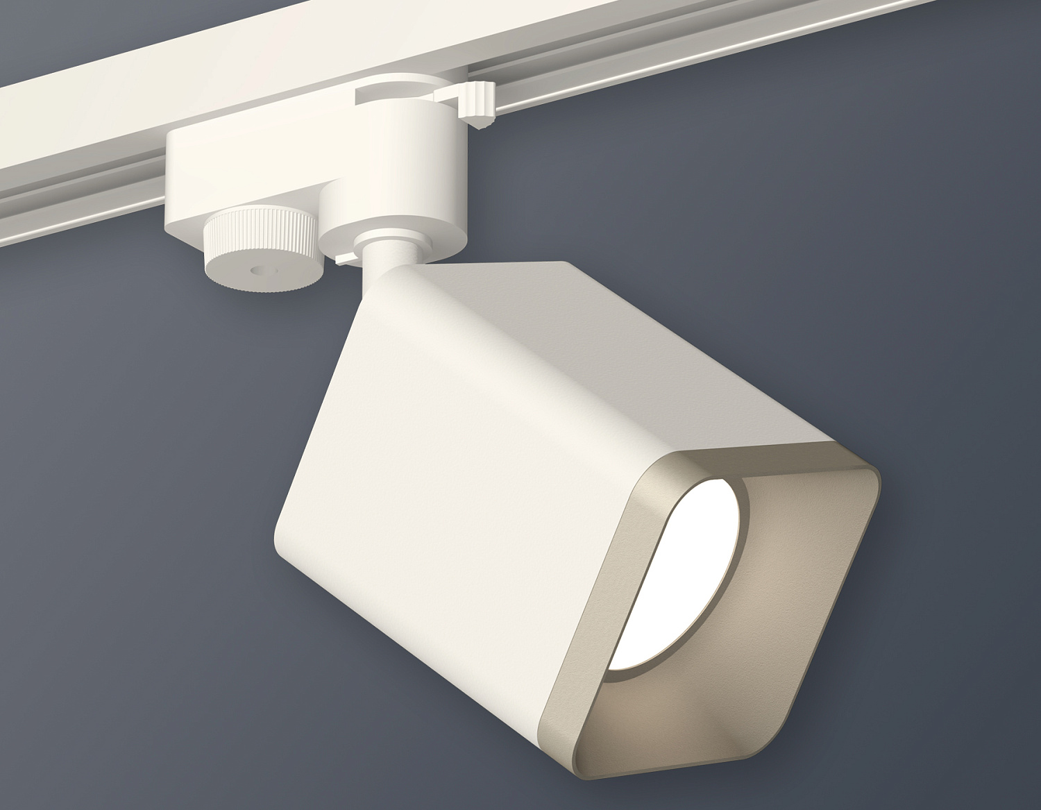 Комплект трекового однофазного светильника XT7812002 SWH/SSL белый песок/серебро песок MR16 GU5.3 (A2520, C7812, N7703)