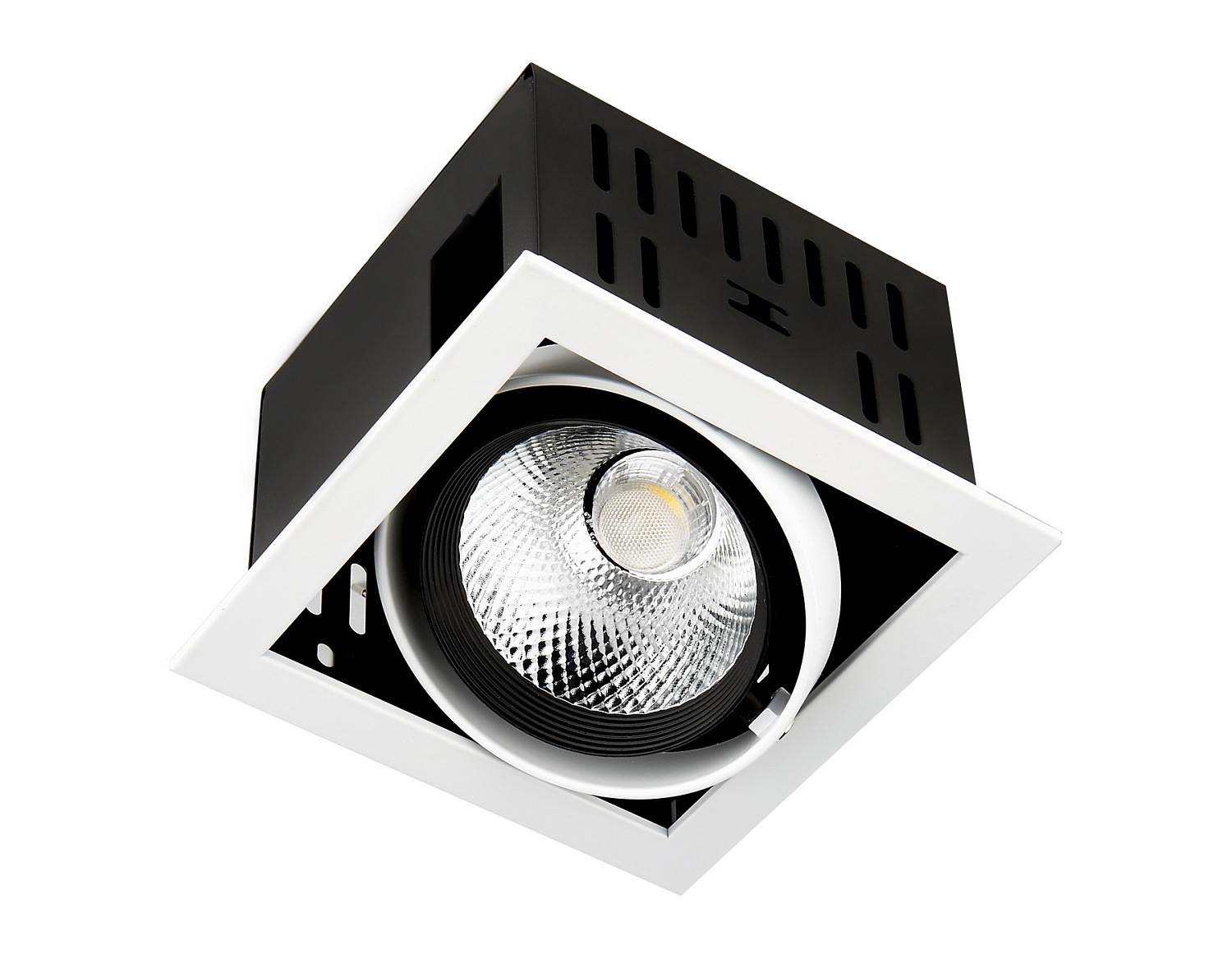 Карданный встраиваемый светодиодный светильник T811 BK/CH 12W 4200K