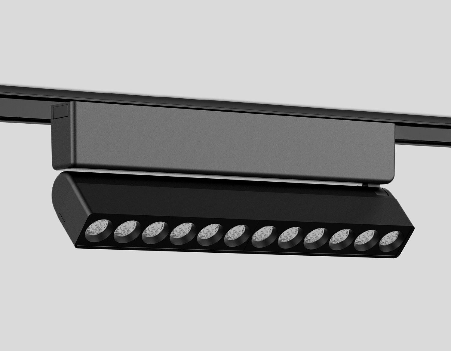 Светильник светодиодный трековый для шинопровода Magnetic Ultra Slim GV1474 BK черный IP20 12W 4200K 48V 24° 230*26*80