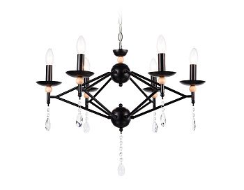 Подвесная люстра TR9597/6 BK черный E14/6 max 40W D660*880