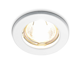 Металлический встраиваемый точечный светильник MR16 FT9210 WH белый MR16