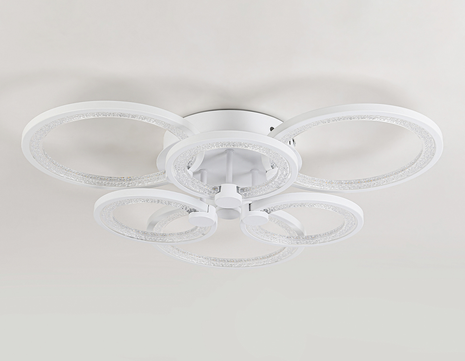 Потолочный светодиодный светильник с пультом FA4085/3+3 WH белый 100W 3000K+6400K/4200K/6400K+3000K 620*570*120 (ПДУ ИК)