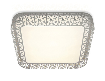 Потолочный светодиодный светильник с пультом FF124 WH белый 72W 500*500*95 (ПДУ ИК)