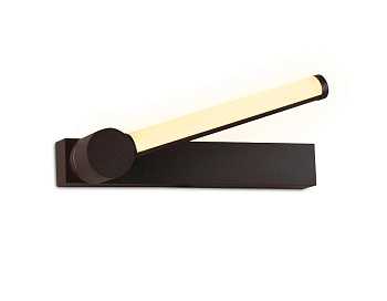 Настенный поворотный светодиодный светильник с выключателем FW436 SCF кофе песок LED 4200K 10W 310*50*110