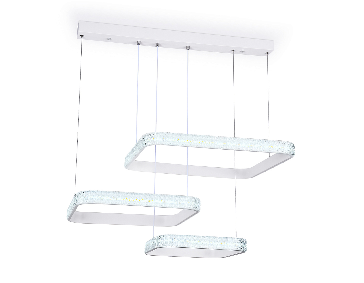 Подвесной светодиодный светильник с пультом FA6165 WH белый 131W 720*500*900 (ПДУ РАДИО 2.4)