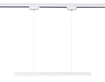 Трековый однофазный подвесной светодиодный светильник GL6783 WH белый LED 24W 4200K 600*22*1025