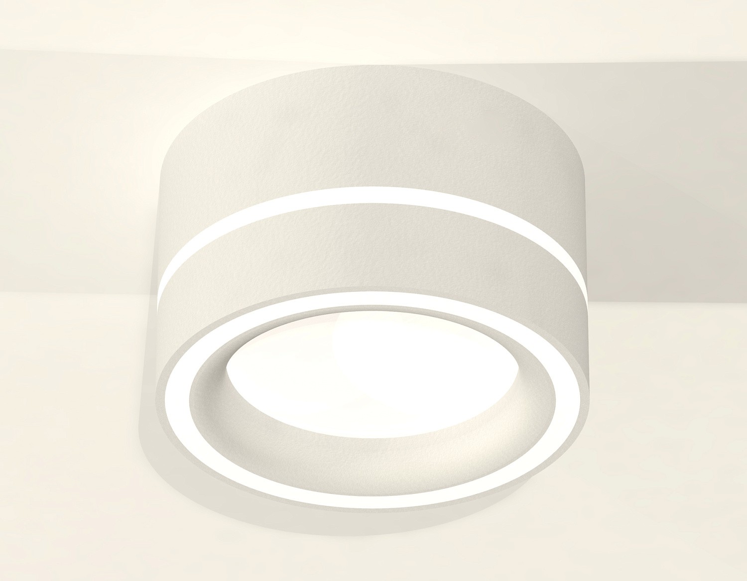 Комплект накладного светильника с акрилом XS8101018 SWH/FR белый песок/белый матовый GX53 (C8101, N8433)