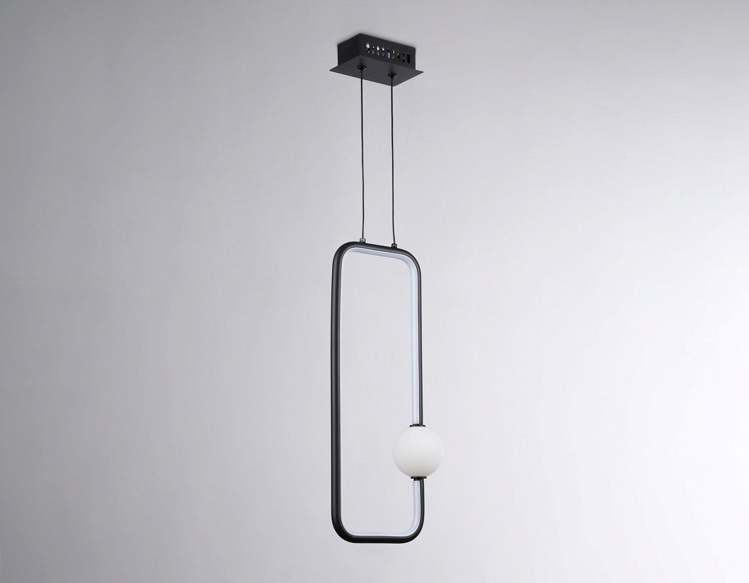 Подвесной светодиодный светильник FL66363 BK черный 19W 4200K 190*80*1000