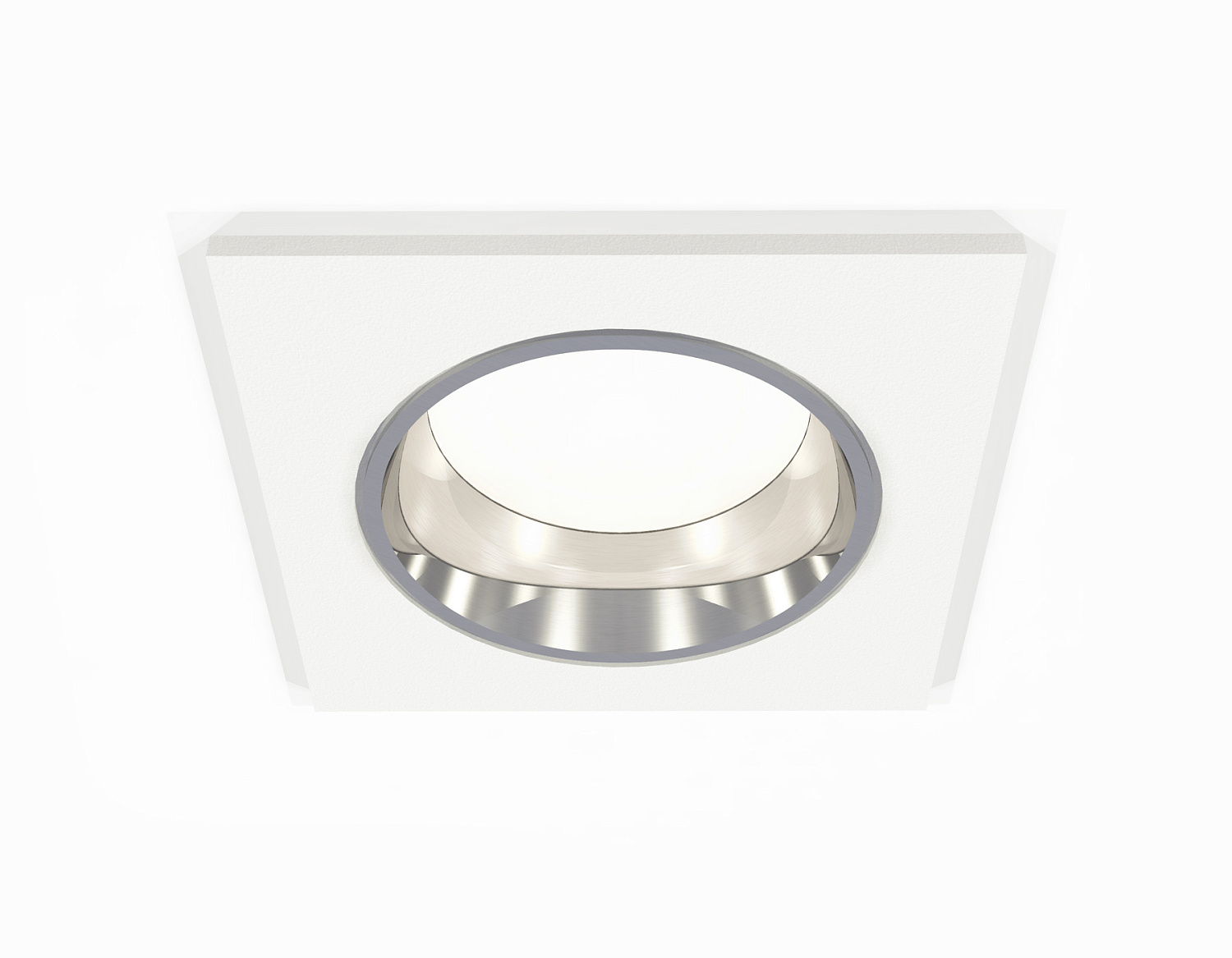 Комплект встраиваемого светильника XC6520003 SWH/PSL белый песок/серебро полированное MR16 GU5.3 (C6520, N6112)