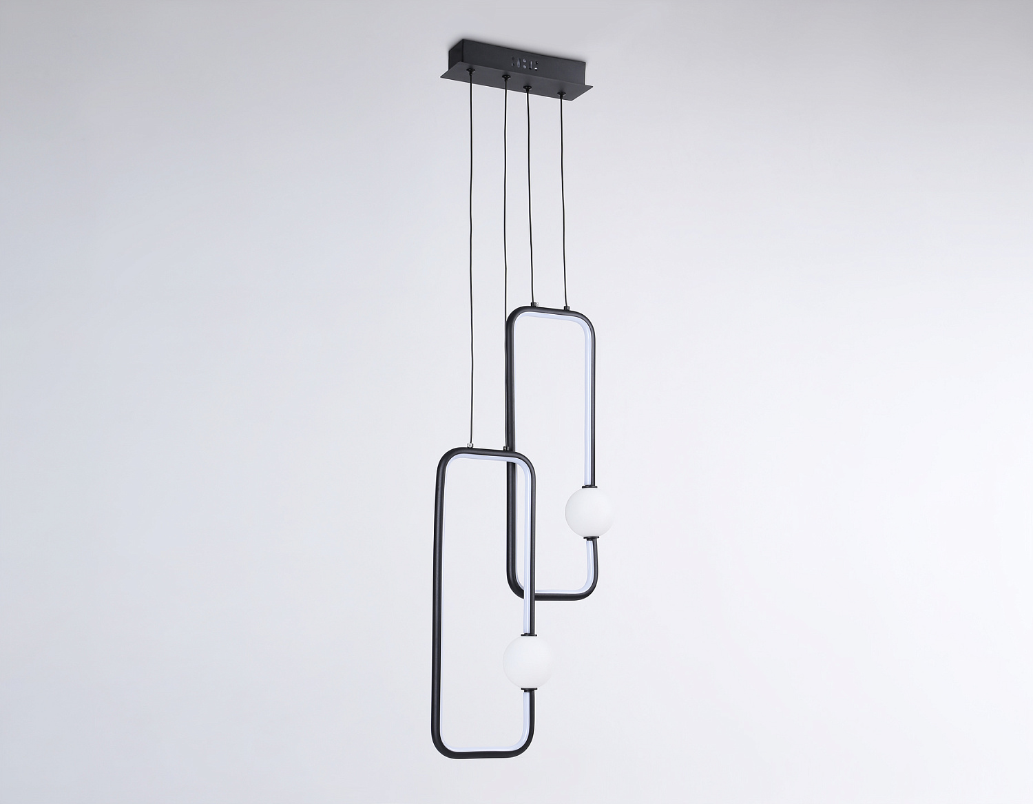 Подвесной светодиодный светильник FL66366/2 BK черный 38W 4200K 300*80*1200