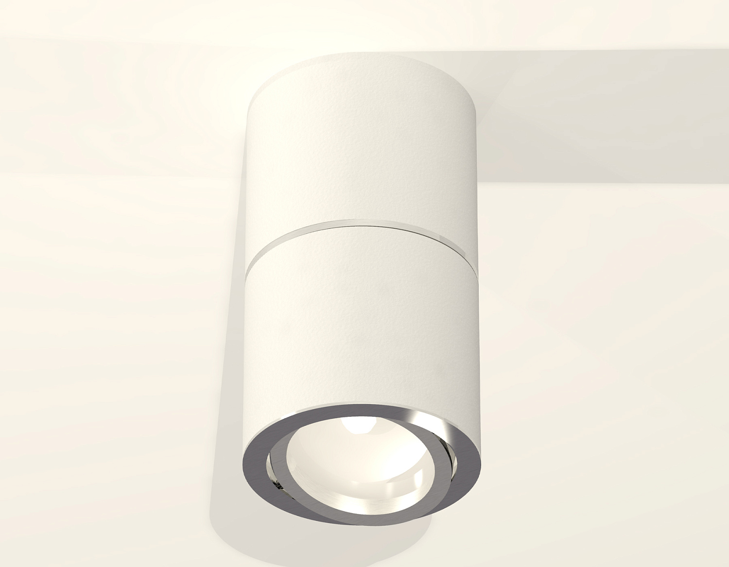 Комплект накладного поворотного светильника XS7401160 SWH/PSL белый песок/серебро полированное MR16 GU5.3 (C7401, A2070, C7401, N7003)