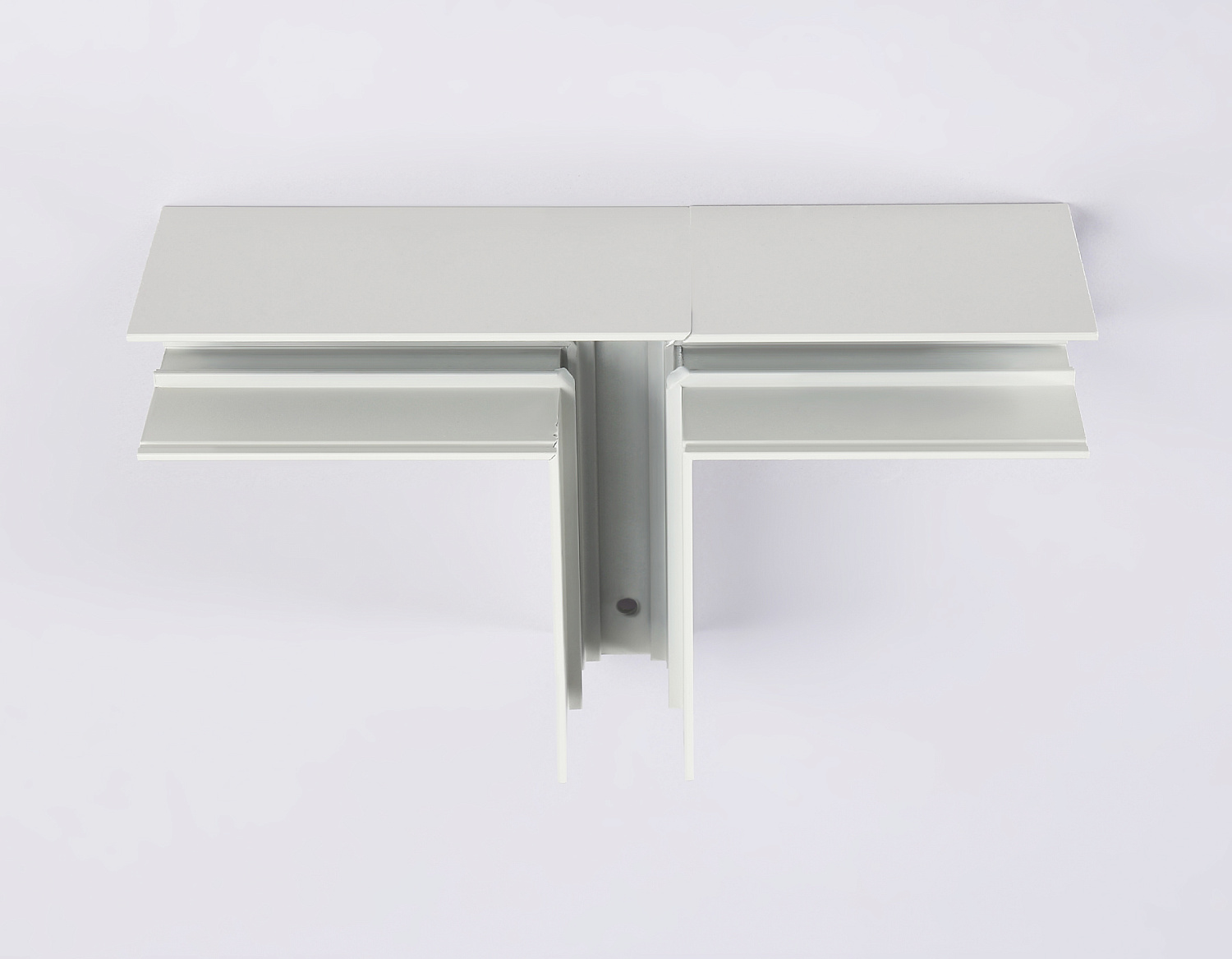 Коннектор T-образный для накладного шинопровода Magnetic GL3373 WH белый коннектор T-образный для накладного шинопровода L170*85*53.7