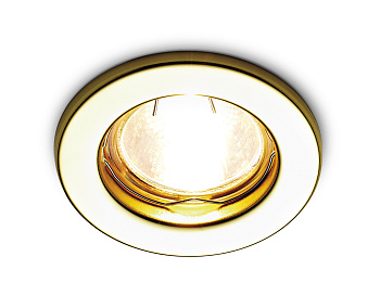 Металлический встраиваемый точечный светильник MR16 FT9210 GD золото MR16