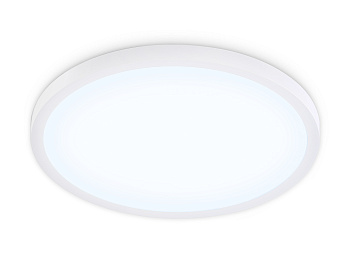 Светильник светодиодный ультратонкий с высокой степенью защиты IP54 FZ1955 WH белый IP54 26W 5000K D370*15 (Без ПДУ)