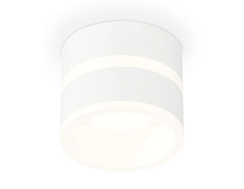 Комплект накладного светильника с акрилом XS8101019 SWH/FR белый песок/белый матовый GX53 (C8101, N8444)