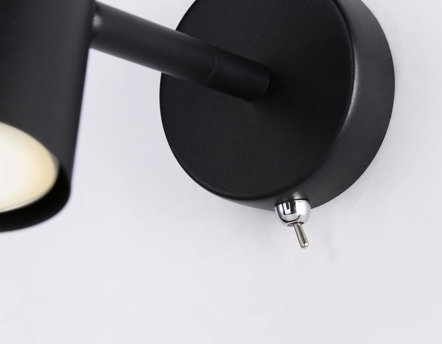 Настенный светильник с выключателем и сменной лампой GU10 TA13184 BK черный GU10 max 12W D60*L120*H150