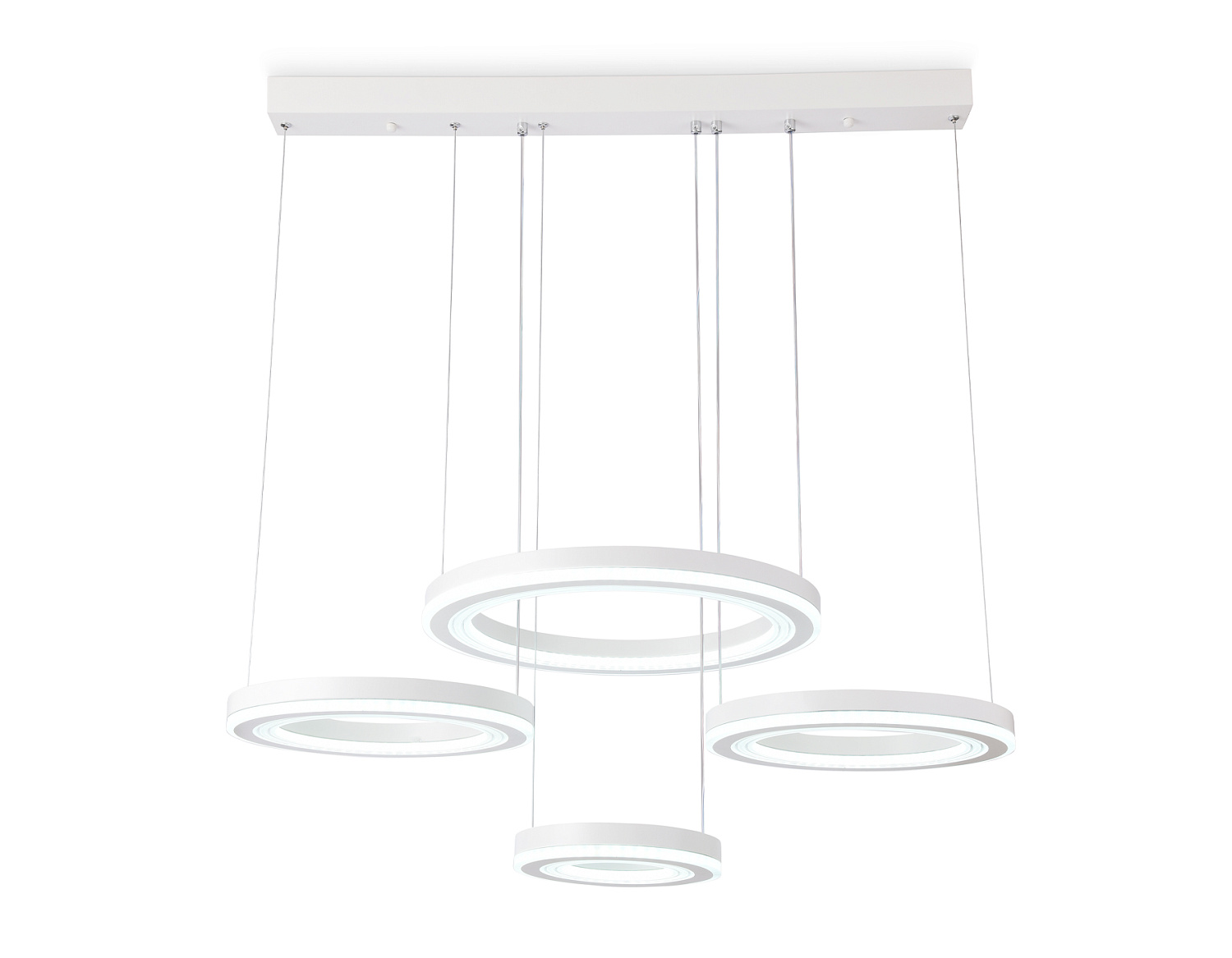 Подвесной светодиодный светильник с пультом FA4325/4 WH белый 3000K/4200K/6400K 168W 770*400*720 (ПДУ РАДИО 2.4G)