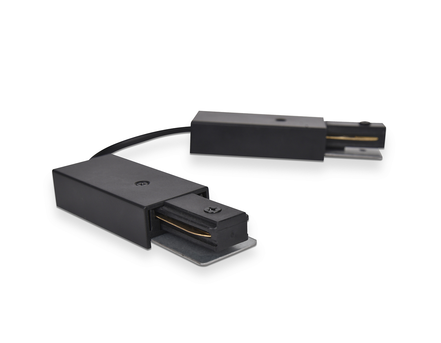 Коннектор гибкий однофазный для соединения трековых шинопроводов GL7088 BK черный коннектор гибкий однофазный для соединения трековых шинопроводов