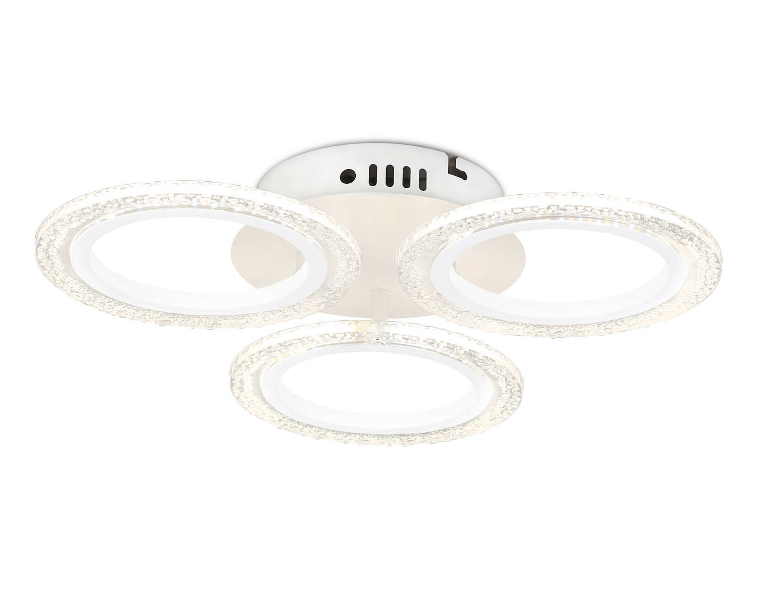 Потолочный светодиодный светильник с пультом FA4050/3 WH белый 4200K/3000/6400K 30W D490*65 (ПДУ ИК)