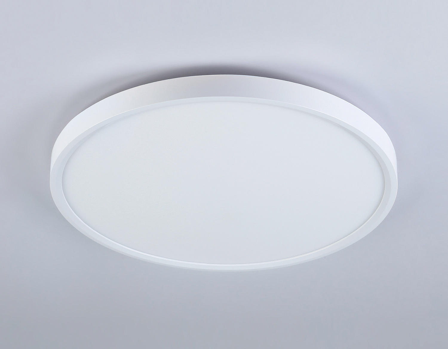 Потолочный светодиодный светильник с подсветкой FZ3001 WH белый IP44 24W+10W 6400+6400К D290*40 (Без ПДУ)