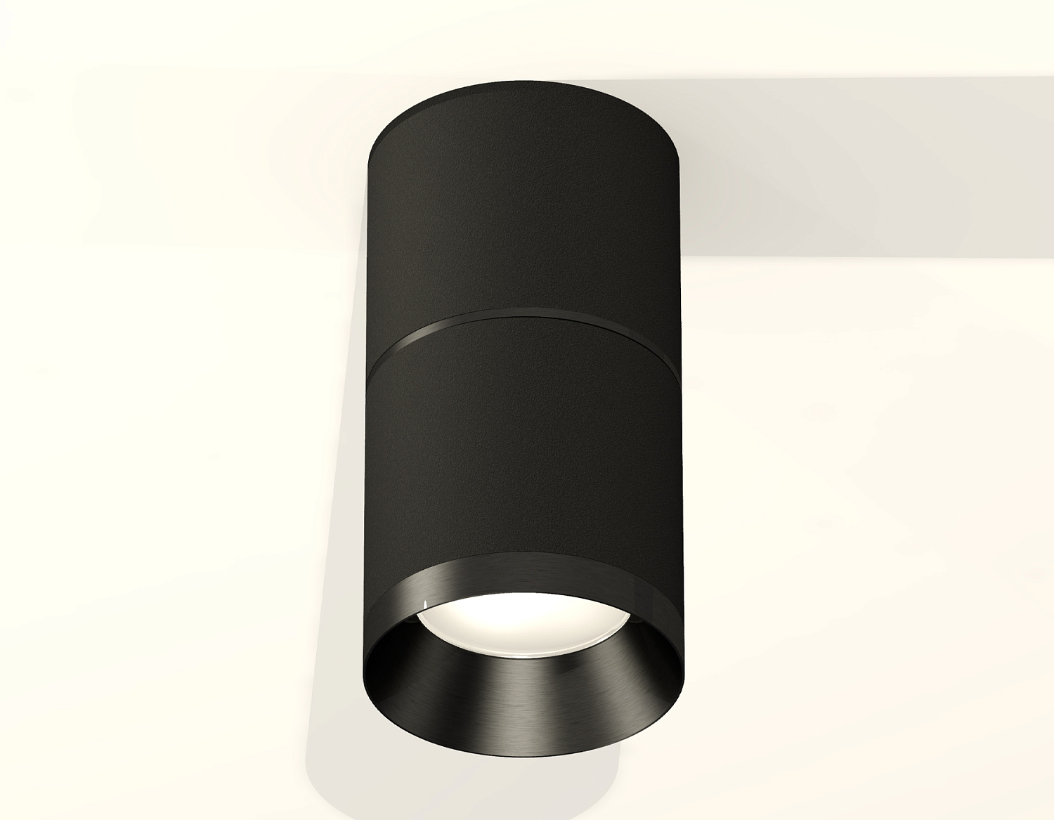 Комплект накладного светильника XS7402161 SBK/PBK черный песок/черный полированный MR16 GU5.3 (C7402, A2071, C7402, N7031)