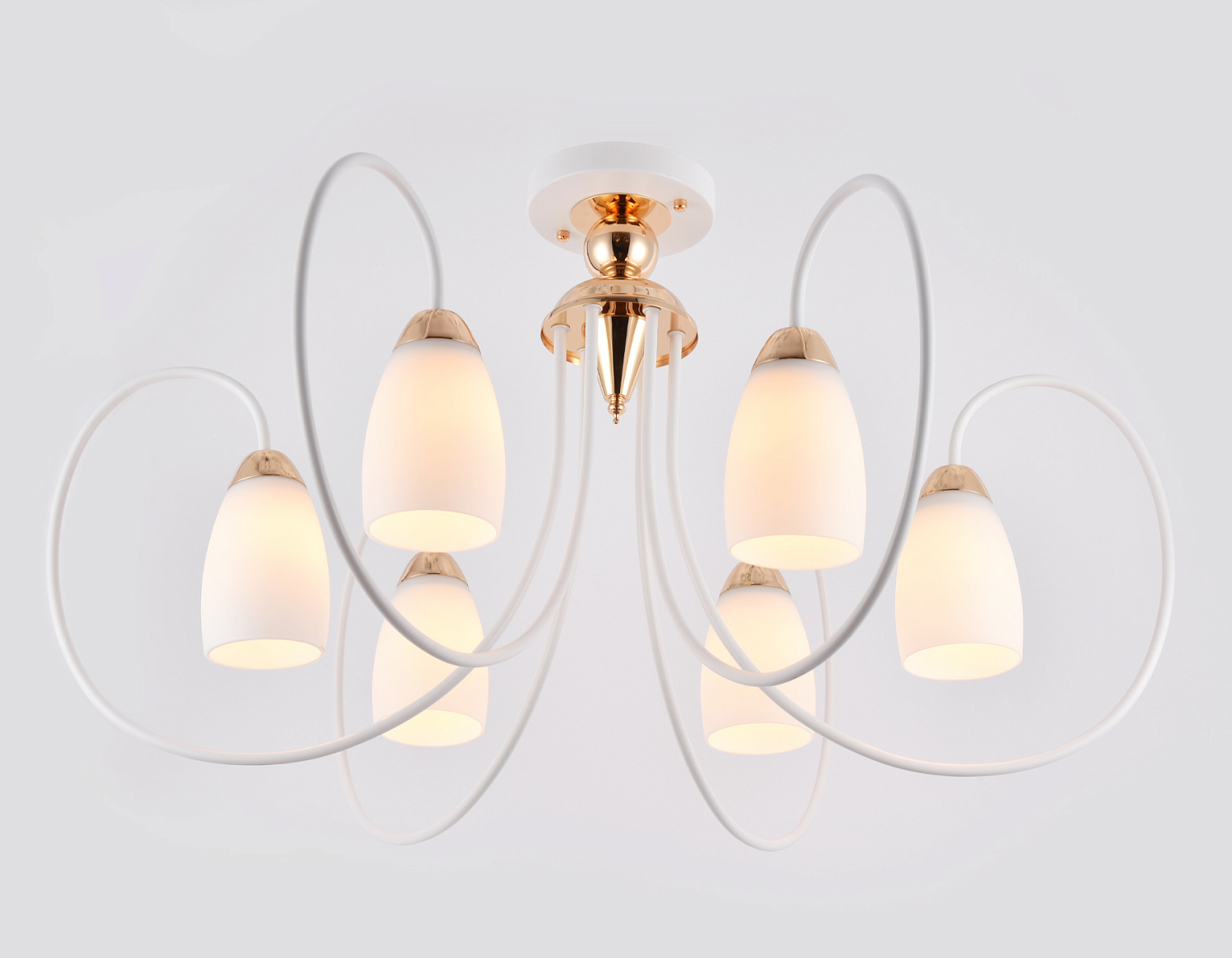 Потолочная люстра TR3120/6 WH/GD белый/золото E27 max 40W D850*480