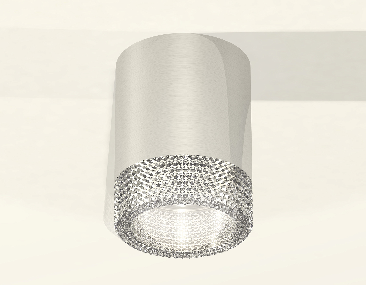 Комплект накладного светильника с композитным хрусталем XS6305010 PSL/CL серебро полированное/прозрачный MR16 GU5.3 (C6305, N6150)