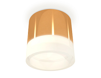 Комплект накладного светильника с акрилом XS8121010 PYG/FR золото желтое полированное/белый матовый GX53 (C8121, N8401)