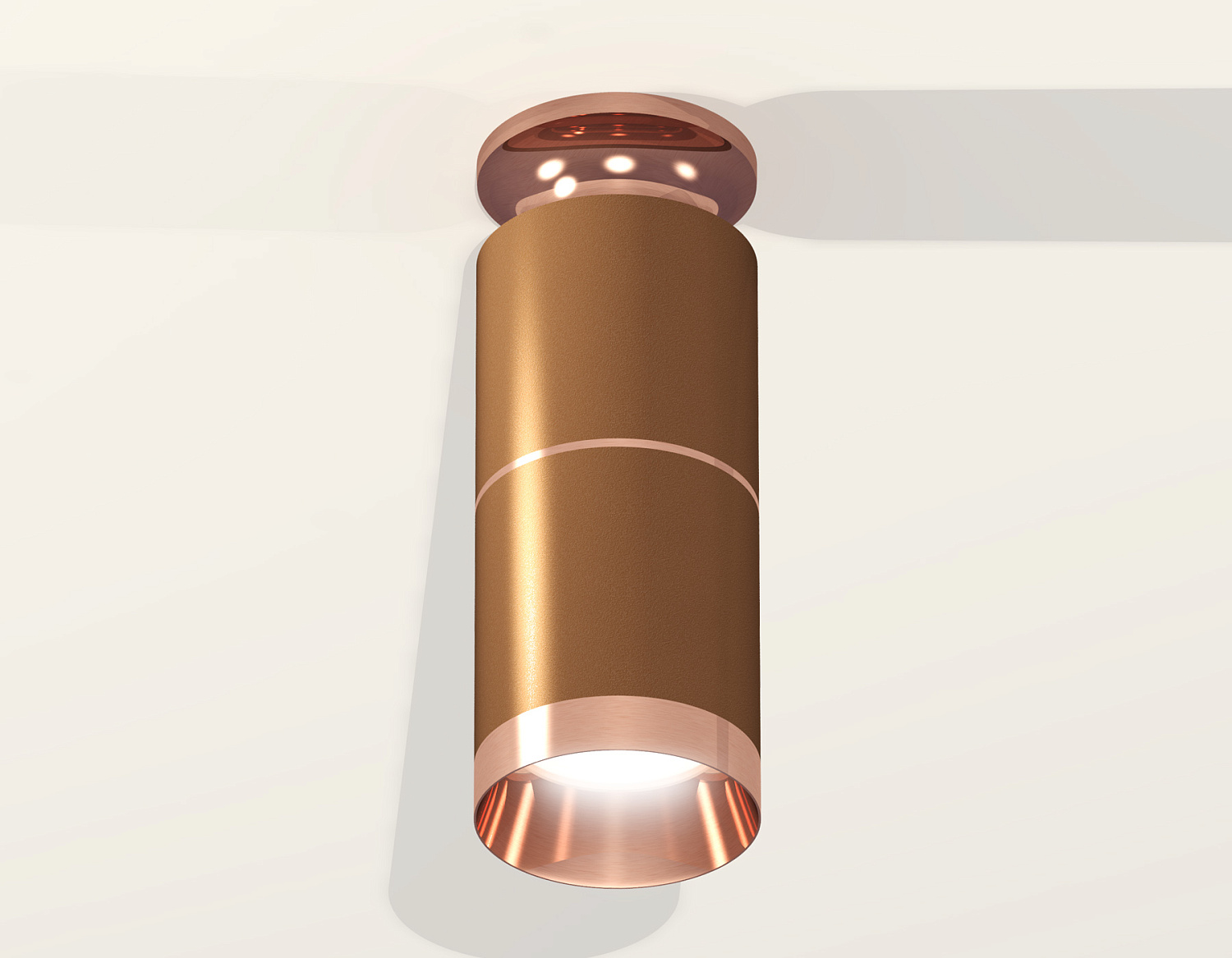 Комплект накладного светильника XS6304210 SCF/PPG кофе песок/золото розовое полированное MR16 GU5.3 (N6906, C6304, A2063, N6135)